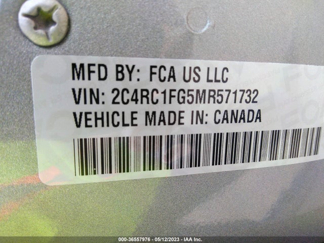 Chrysler Pacifica Touring 2021 2C4RC1FG5MR571732 Image 9