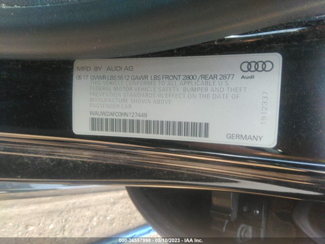 WAUW2AFC0HN127449 Audi A7 Premium Plus
