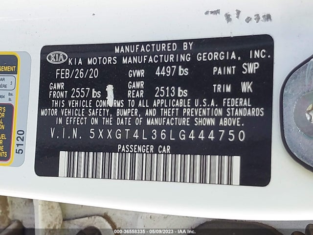 KIA Optima Lx 2020 5XXGT4L36LG444750 Image 9