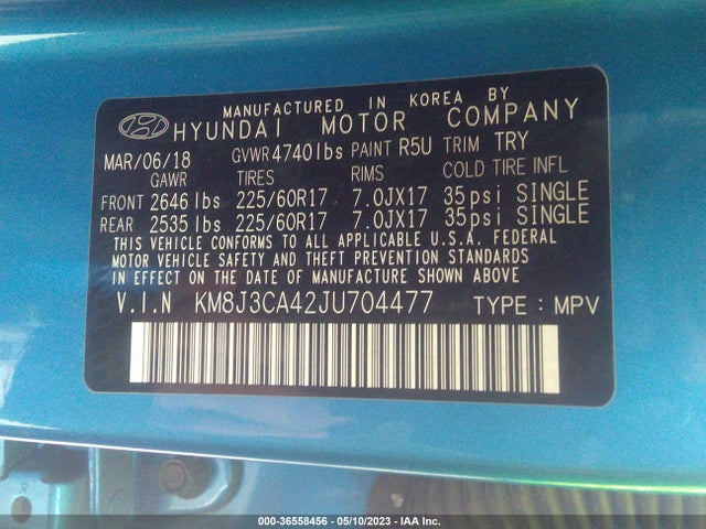 Hyundai Tucson Sel Plus 2018 KM8J3CA42JU704477 Image 10