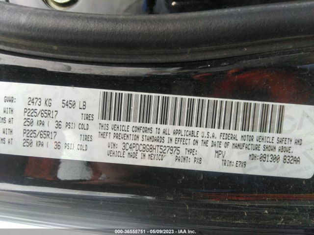3C4PDCBG8HT527975 Dodge Journey Sxt