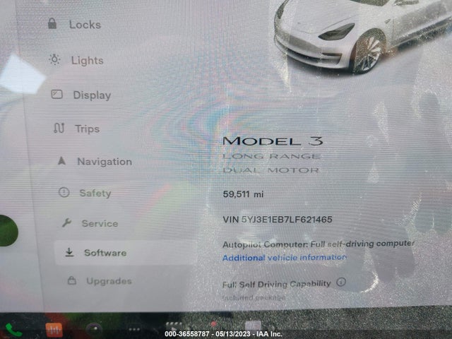 Tesla Model 3 Long Range 2020 5YJ3E1EB7LF621465 Image 8