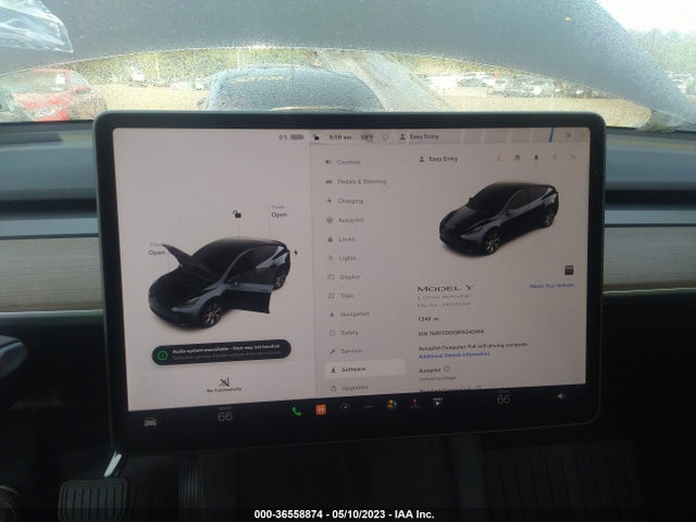 2023 TESLA MODEL Y LONG RANGE VIN: 7SAYGDEE8PA042454