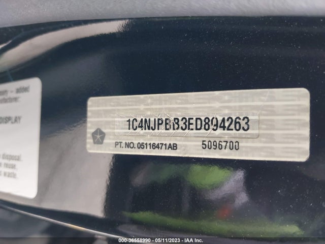 1C4NJPBB3ED894263 Jeep Patriot Sport