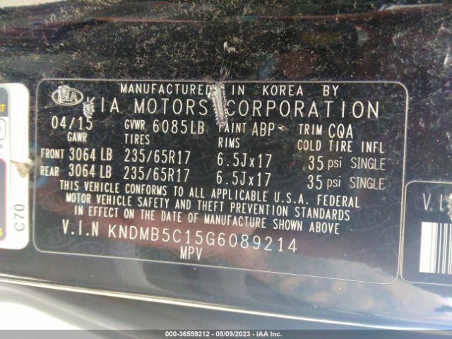 KNDMB5C15G6089214 KIA SEDONA LX