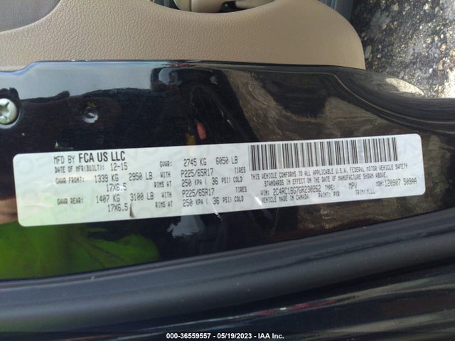 2C4RC1BG7GR230262 Chrysler Town & Country Touring
