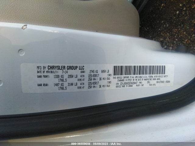 2C4JRGAG5ER428447 RAM Cargo Van Tradesman