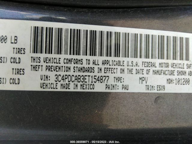 3C4PDCAB3ET154877 Dodge JOURNEY SE