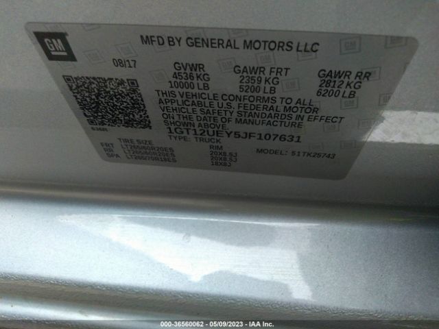 1GT12UEY5JF107631 GMC Sierra 2500hd Denali