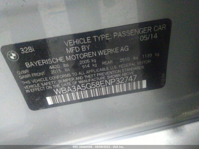 WBA3A5G58ENP32747 BMW 3 Series 328i