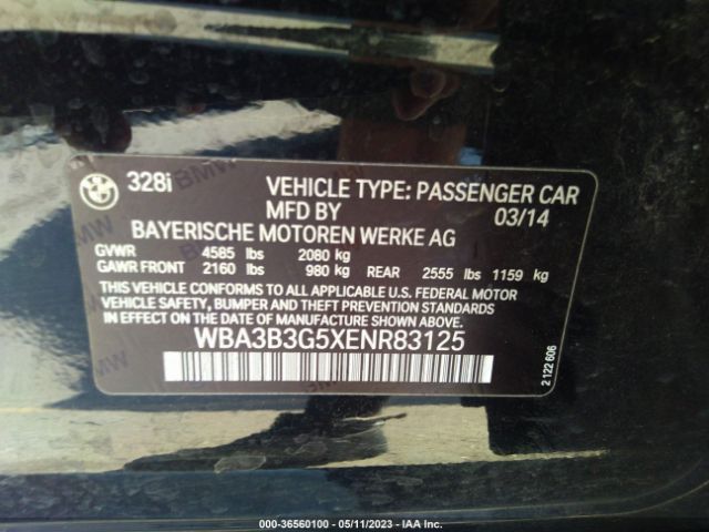 WBA3B3G5XENR83125 BMW 3 Series 328i Xdrive