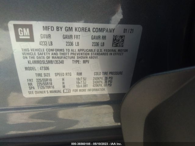 KL4MMDSL5MB135340 Buick Encore Gx Select