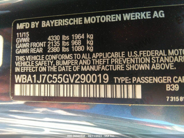 BMW 2 Series M235i 2016 WBA1J7C55GV290019 Image 9