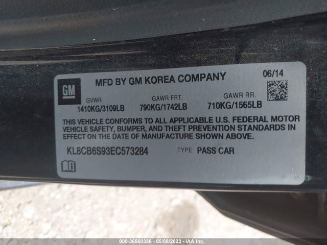 Chevrolet SPARK LS 2014 KL8CB6S93EC573284 Image 11