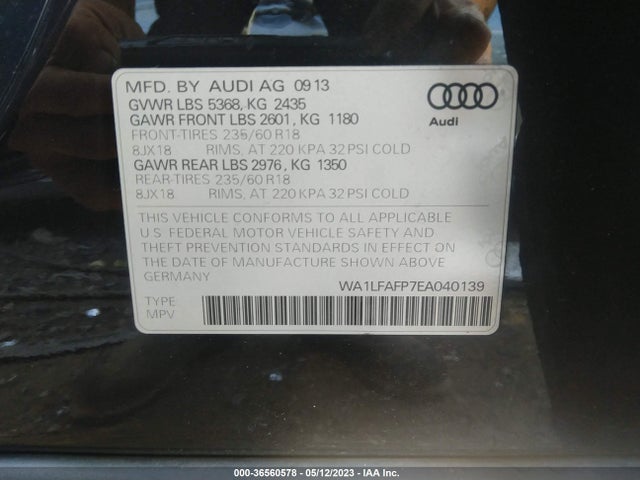 WA1LFAFP7EA040139 Audi Q5 Premium Plus