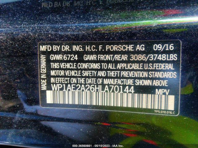 WP1AE2A26HLA70144 Porsche Cayenne E-hybrid S Platinum Edition