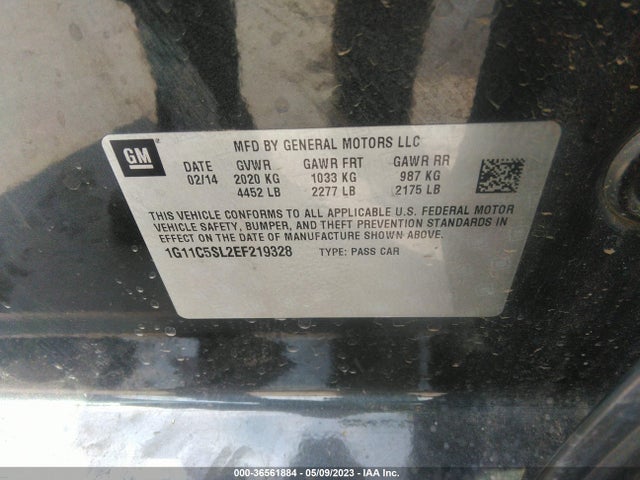 Chevrolet MALIBU LT 2014 1G11C5SL2EF219328 Image 10