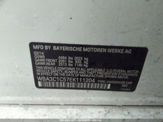 WBA3C1C57EK111204 BMW 3 Series 328i