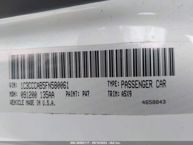 1C3CCCAB5FN580061 Chrysler 200 Limited