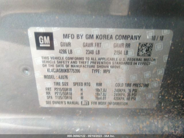 KL4CJASB0KB775396 Buick Encore Preferred