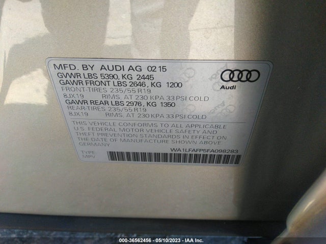 WA1LFAFP5FA098283 Audi Q5 Premium Plus