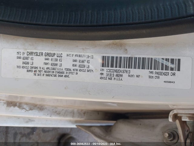 Dodge AVENGER SE 2014 1C3CDZAB2EN167013 Image 9