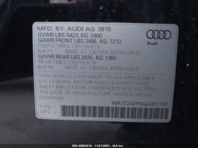 2016 AUDI Q5 WA1C2AFP9GA051142 Photo 8