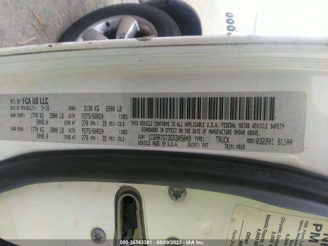 1C6RR7GT3GS305049 RAM 1500 Big Horn