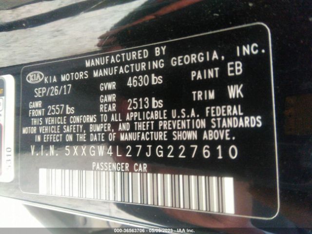 5XXGW4L27JG227610 KIA OPTIMA SX
