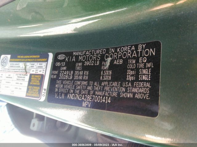 KNDJN2A28E7001414 KIA Soul Base