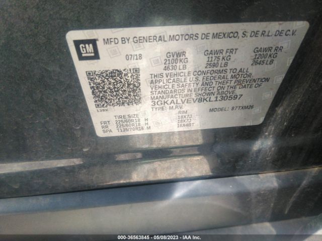 3GKALVEV8KL130597 GMC Terrain Slt