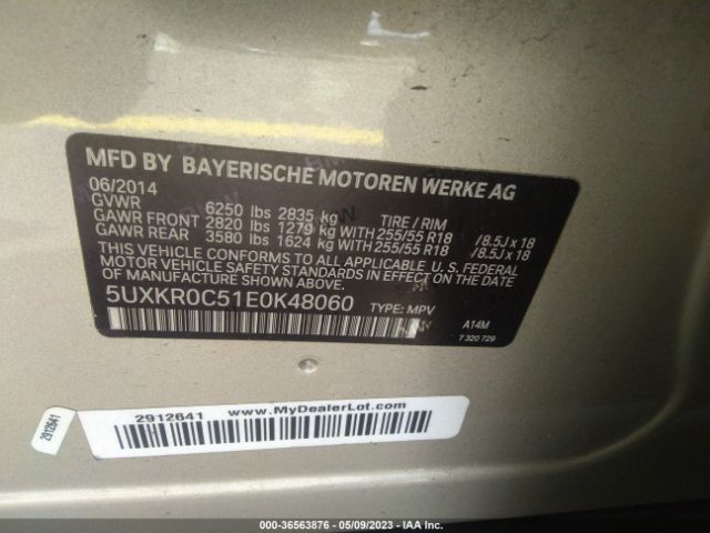 5UXKR0C51E0K48060 BMW X5 Xdrive35i