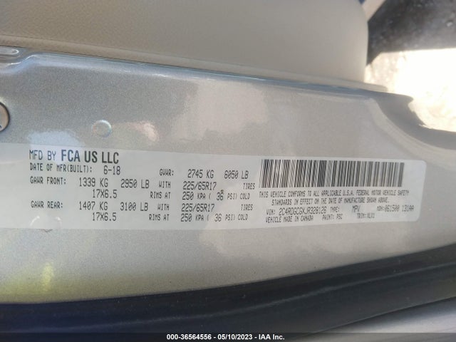 Dodge Grand Caravan Sxt 2018 2C4RDGCGXJR328126 Image 9