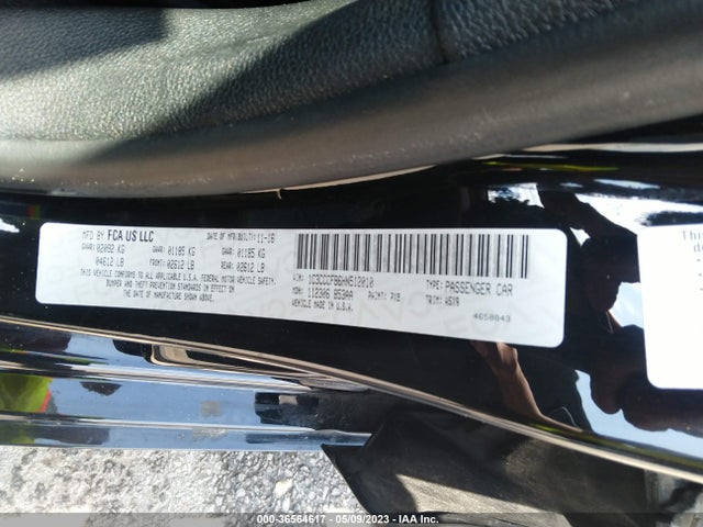 1C3CCCFB6HN512010 Chrysler 200 Touring