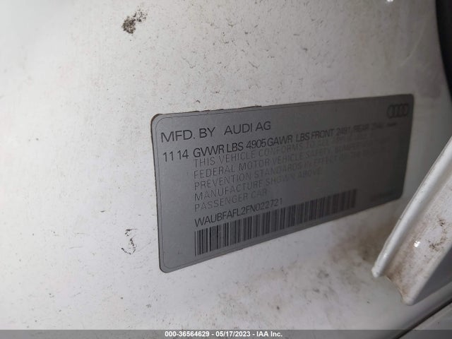WAUBFAFL2FN022721 Audi A4 PREMIUM