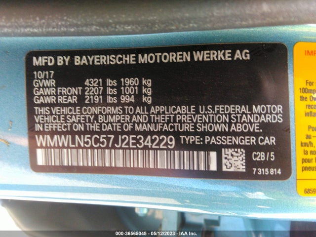 2018 Mini Clubman, VIN: WMWLN5C57J2E34229