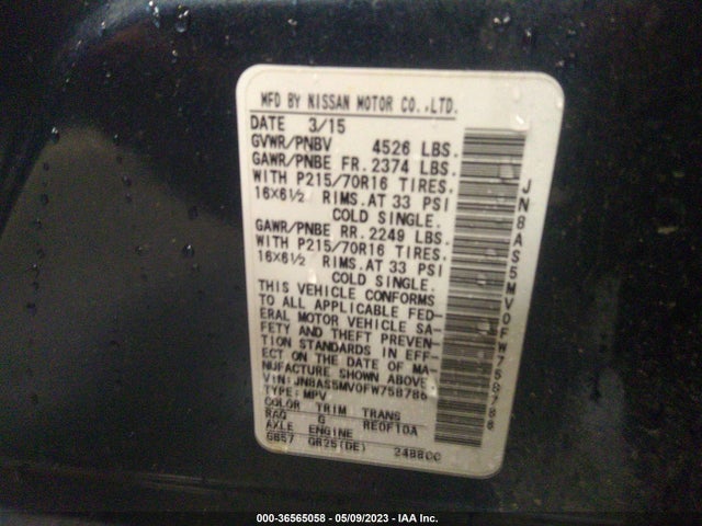 Nissan Rogue Select S 2015 JN8AS5MV0FW758786 Image 10