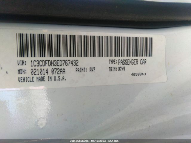 1C3CDFDH3ED767432 Dodge Dart Aero
