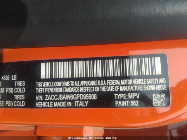 ZACCJBAW6GPD95606 Jeep Renegade Sport