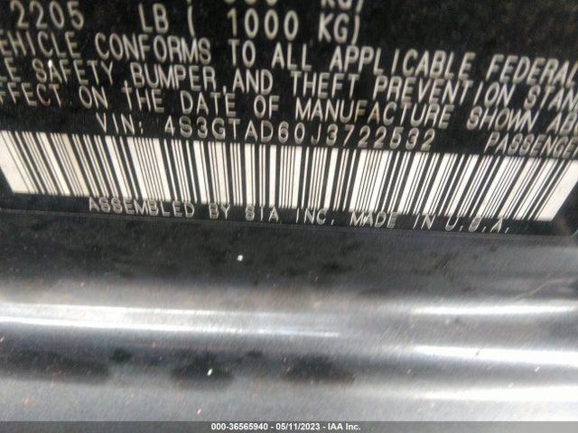 4S3GTAD60J3722532 Subaru Impreza Premium
