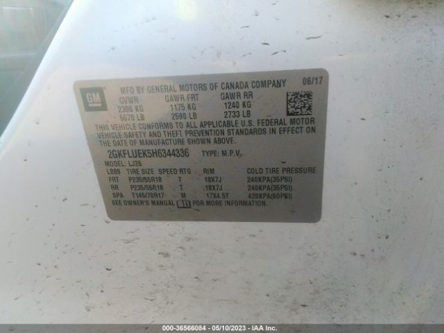 2GKFLUEK5H6344336 GMC Terrain Slt