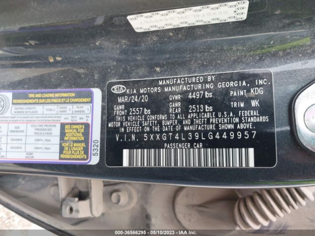 5XXGT4L39LG449957 KIA Optima S