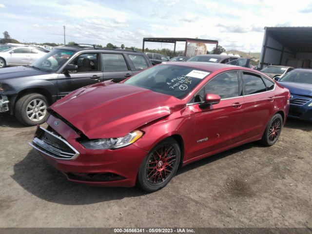 3FA6P0LU0JR156812 Ford Fusion Hybrid Se