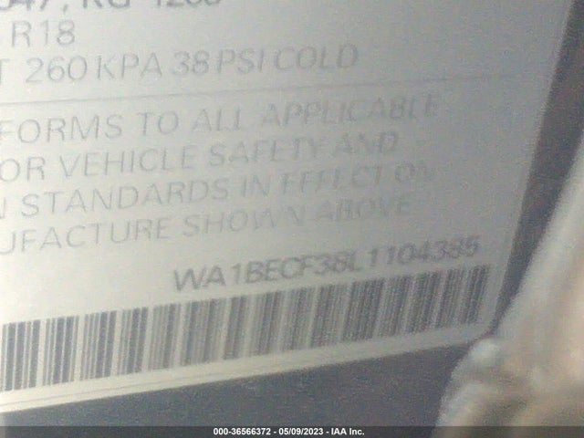 WA1BECF38L1104385 Audi Q3 Premium Plus