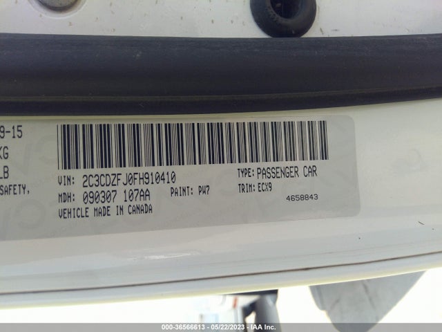 Dodge Challenger R/t Scat Pack 2015 2C3CDZFJ0FH910410 Image 9