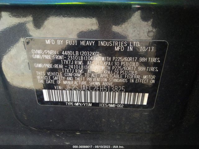 JF2SJAEC2EH513825 Subaru Forester 2.5i Premium