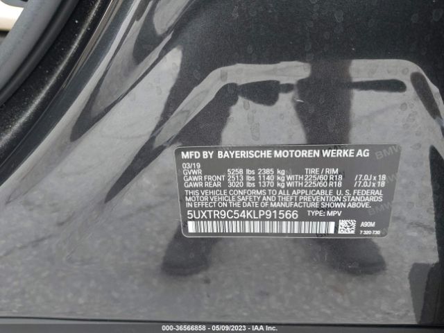 5UXTR9C54KLP91566 BMW X3 Xdrive30i