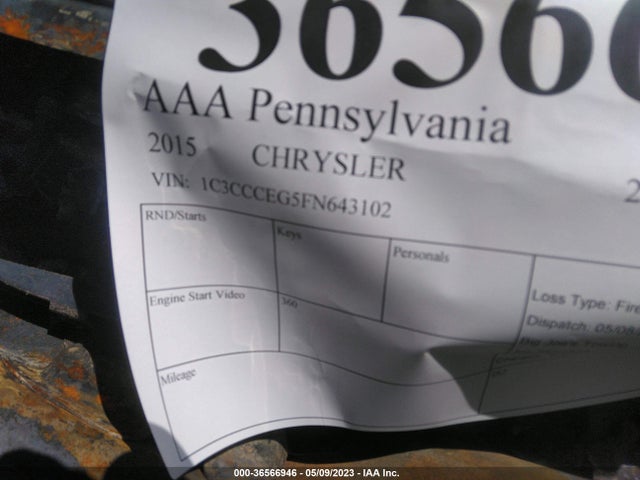 Chrysler 200 C 2015 1C3CCCEG5FN643102 Image 9