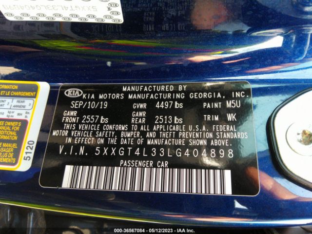 5XXGT4L33LG404898 KIA Optima Lx
