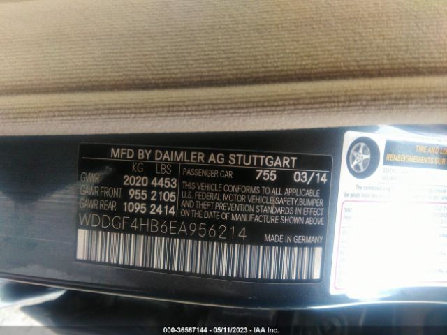 WDDGF4HB6EA956214 Mercedes-Benz C-class C 250